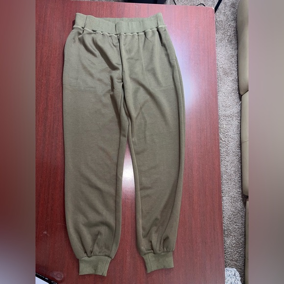 Umgee Khaki Women's Track Pants - Picture 2 of 4